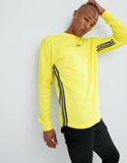 Adidas Originals Authentic Long Sleeve Top In Yellow Dj2869 - Yellow