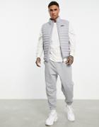 Nicce Maidan Padded Vest In Gray