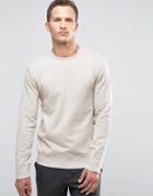 Celio Sweatshirt With Asymetrical Pocket Details - Beige