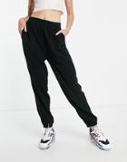 Asos Design Fleece Sweatpants In Black