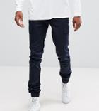 Asos Tall Skinny Woven Cargo Pants In Navy - Navy