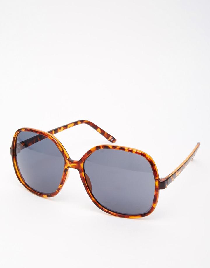 Asos Oversized 70s Sunglasses - Tortoise