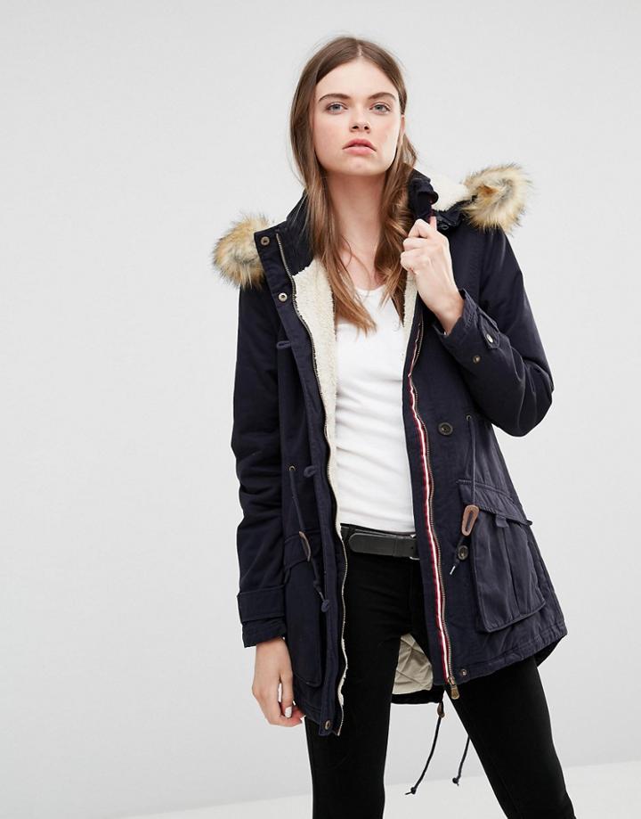 Puffa Lilly Parka - Navy