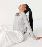 Columbia Cropped Glacial 1/4 Zip Fleece In Gray Exclusive To Asos-grey