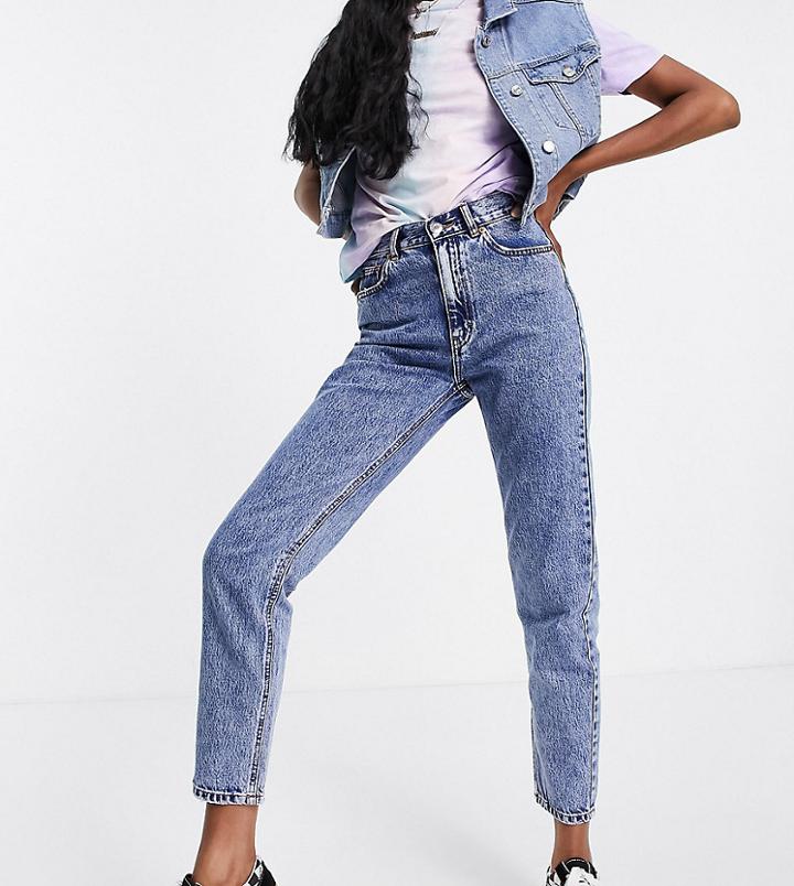 Pull & Bear Tall Mom Jean In Blue-blues