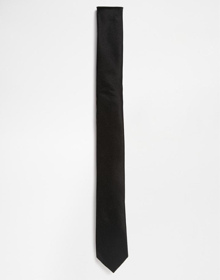 Selected Homme Plain Tie - Black