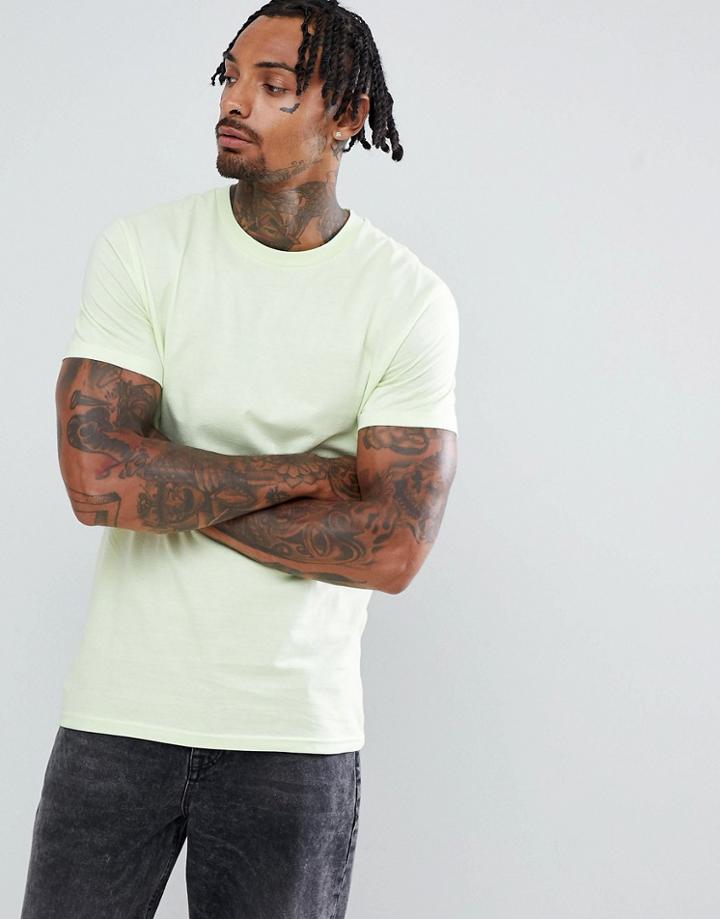 Weekday Alan T-shirt Lime - Green