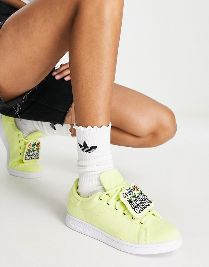 Adidas Originals Stan Smith 'always Original' Sneakers In Yellow