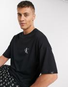 Calvin Klein Ck One Logo Crew Neck Lounge T-shirt In Black