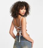 Asyou Strappy Back Cami Top In White - Part Of A Set