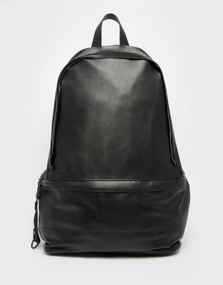 Dark Future Backpack With Zip Details - Black