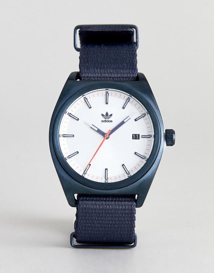 Adidas Z09 Capital Canvas Watch In Navy - Navy