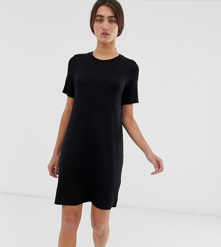 Monki T-shirt Dress In Black