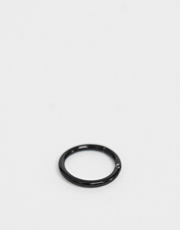 Designb Nose Ring In Black