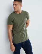 Burton Menswear Regular Fit T-shirt In Khaki - Green