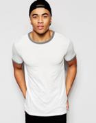 New Look Ringer T-shirt In Cream - Beige