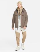 Nike Stormfit Adv M65 Shell Hooded Jacket In Ironstone-brown