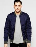 Scotch & Soda Classic Quilted Bomber Jacket - Black