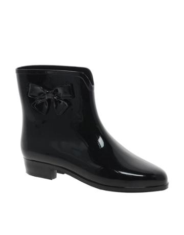 Mel By Melissa Black Bow Ankle Boot