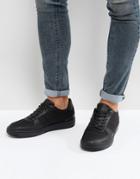 Asos Sneakers In Black Nylon And Leather Look - Black