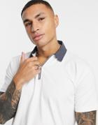 The Couture Club Paneled Polo Shirt In Off-white