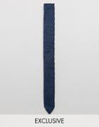 Noak Knitted Square Tie - Blue