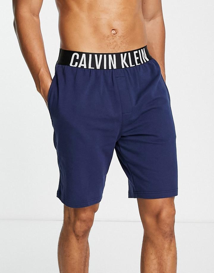 Calvin Klein Intense Power Sleep Shorts In Navy