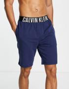 Calvin Klein Intense Power Sleep Shorts In Navy