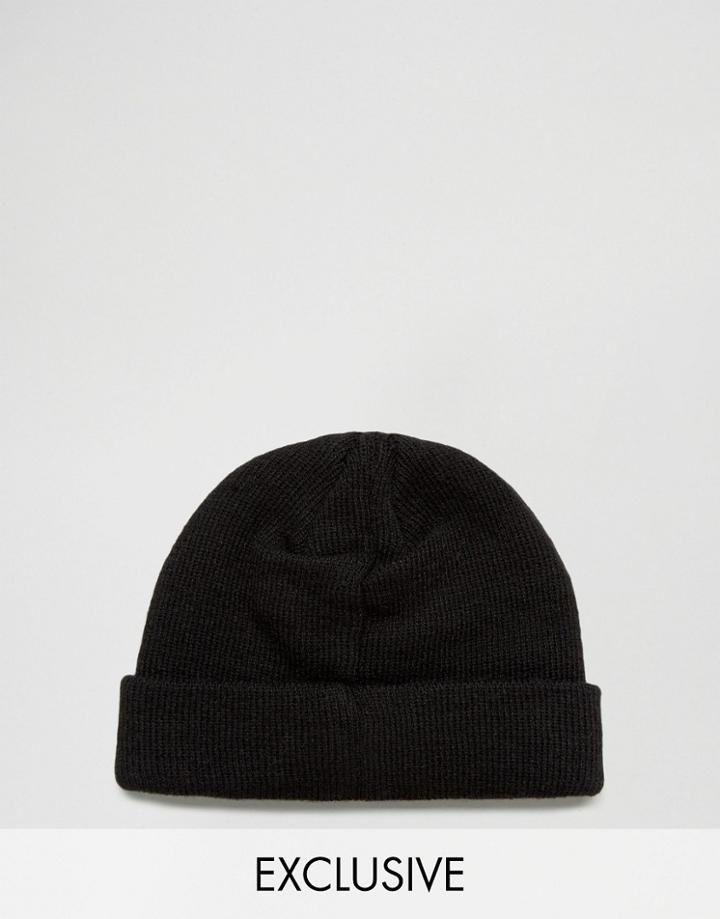 Reclaimed Vintage Mini Army Beanie Black - Black