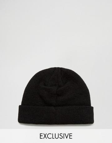 Reclaimed Vintage Mini Army Beanie Black - Black