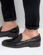 Hudson London Pierre Leather Smart Loafers - Black