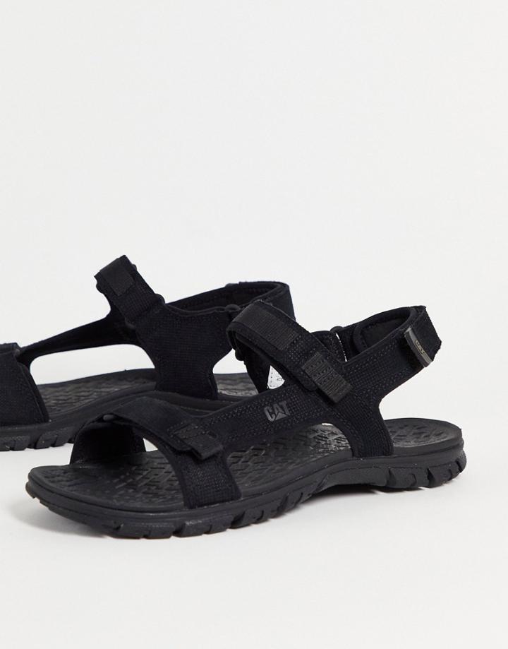 Cat Footwear Atchison Flat Sandals In Black