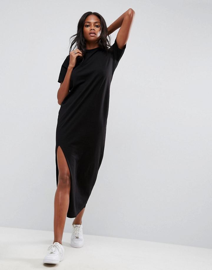 Asos Ultimate T-shirt Maxi Dress - Black