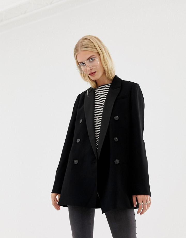 Allsaints Isla Double Breasted Blazer - Black