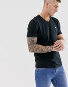 Abercrombie & Fitch Icon Logo V-neck T-shirt In Black