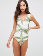 Mr Gugu & Miss Go Palm Print Swimsuit - Multi