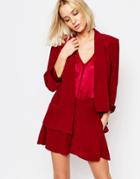 Gestuz Ilona Fluid Tailored Blazer - Cabernet