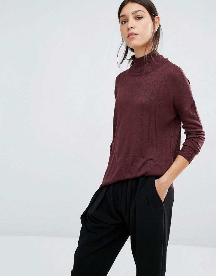 Vero Moda Roll Neck Sweater - Brown