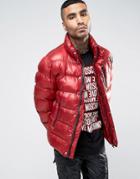 Love Moschinmo Padded Jacket With Side Tab - Red