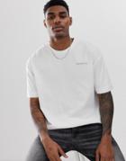 Good For Nothing Oversized T-shirt In White With Chest Logo - White