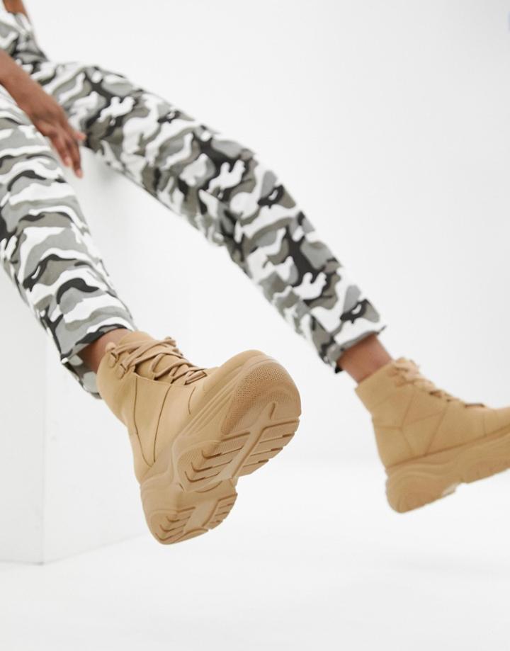 Asos Design Direction Chunky Sneakers - Tan