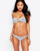 Melissa Odabash Stripe Bandeau Bikini Set - Thin Stripe