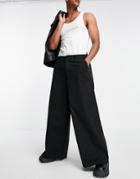 Asos Design Loose Fit Chinos In Black