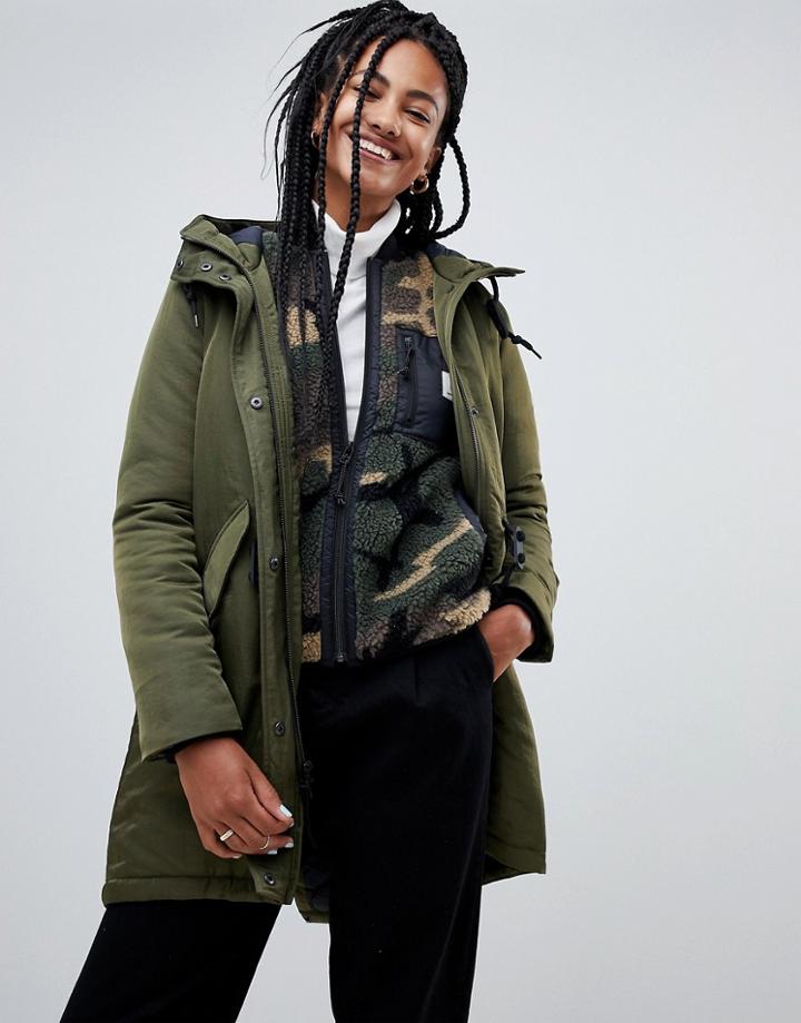 Penfield Greenwood Oversized Parka - Green