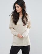 Only Viola Boatneck Knit Sweater - Gray