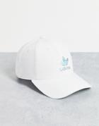Adidas Originals Metallic Logo Cap In White
