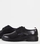 Ben Sherman Wide Fit Mod Leather Lace-up Shoes In Black