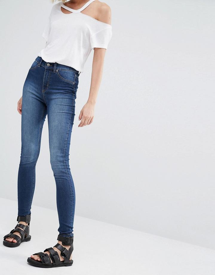Cheap Monday High Spray Super Skinny Jeans - Dim Blue