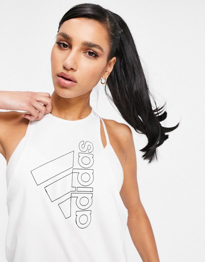 Adidas Training Tank White