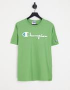 Champion Large Logo T-shirt In Green